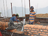 Aufbau der Schule in Nepal